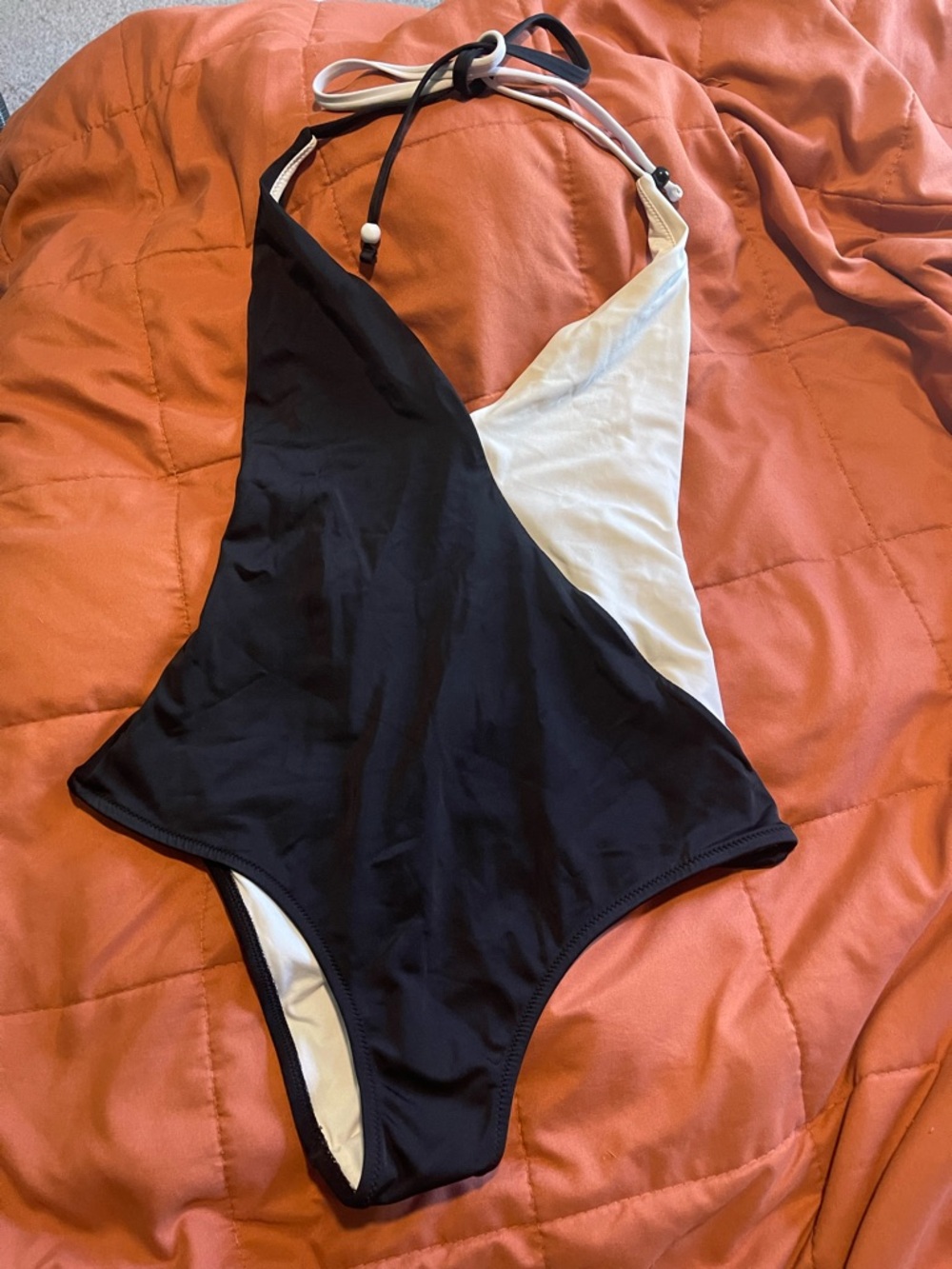Victoria's Secret Black & White One-Piece Swimsuit